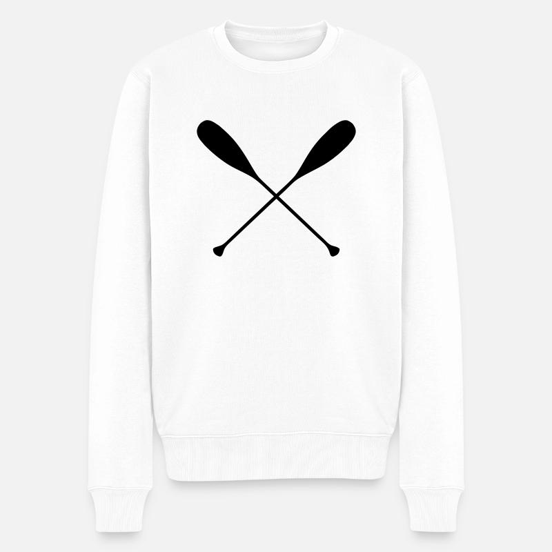 Paddel - Männer Premium Bio Pullover - Weiß
