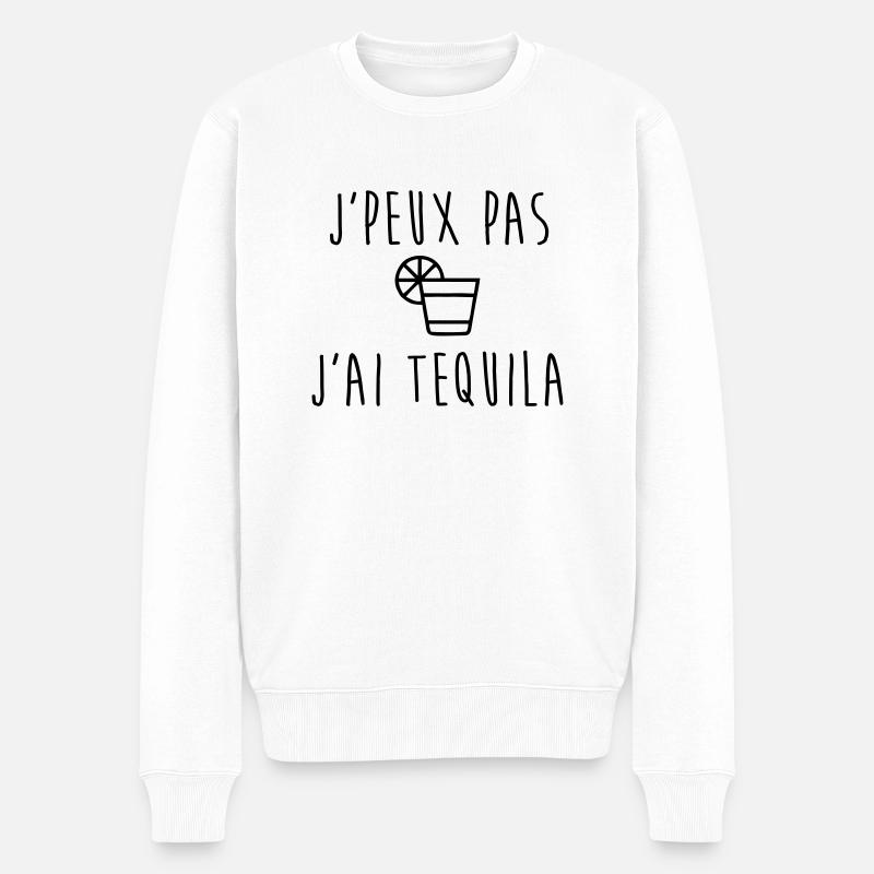 Je peux pas j'ai Tequila - Pull Premium bio Homme - blanc