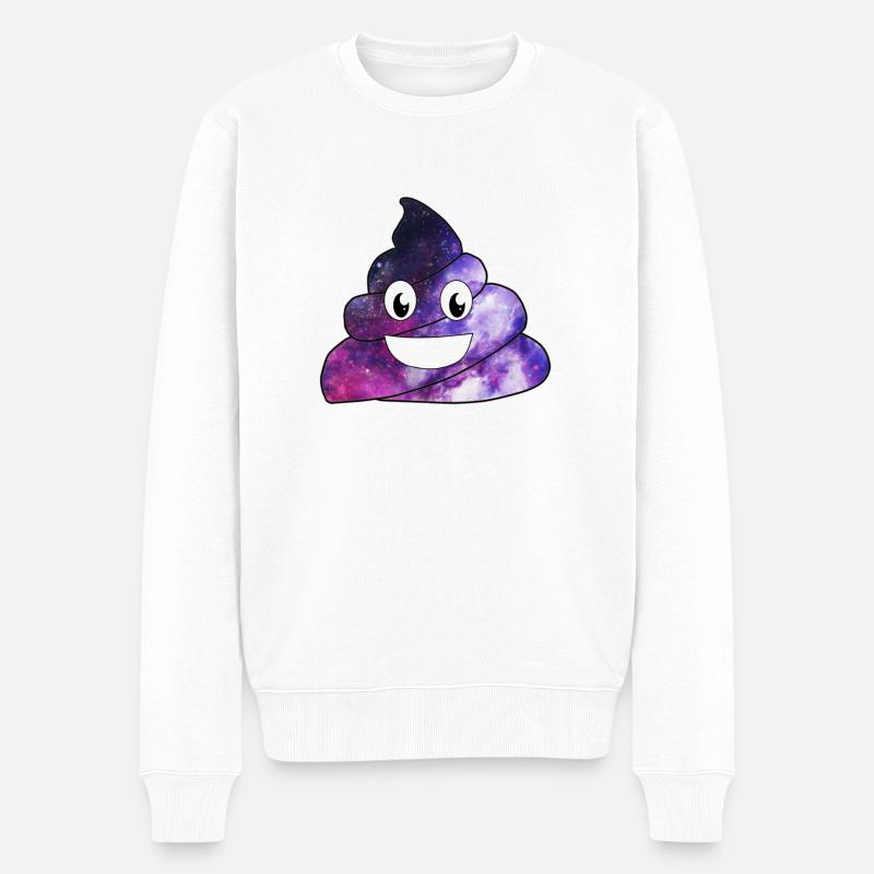 Kacke Shit - Männer Premium Bio Pullover - Weiß