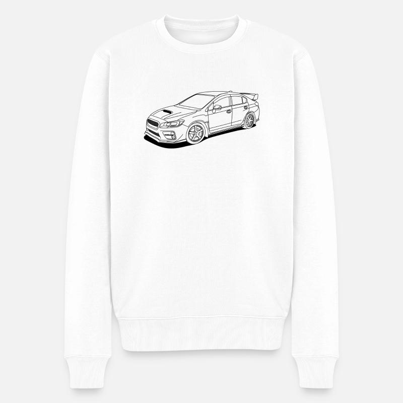 wrx sti white - Pull Premium bio Homme - blanc