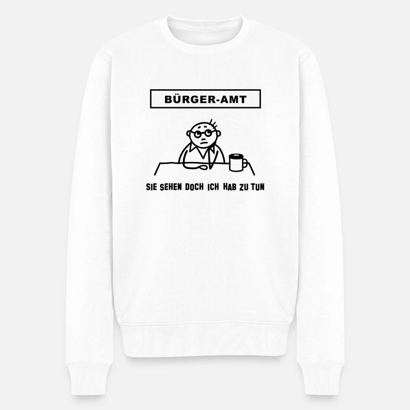 Citizen Office - je fais - Pull Premium bio Homme - blanc