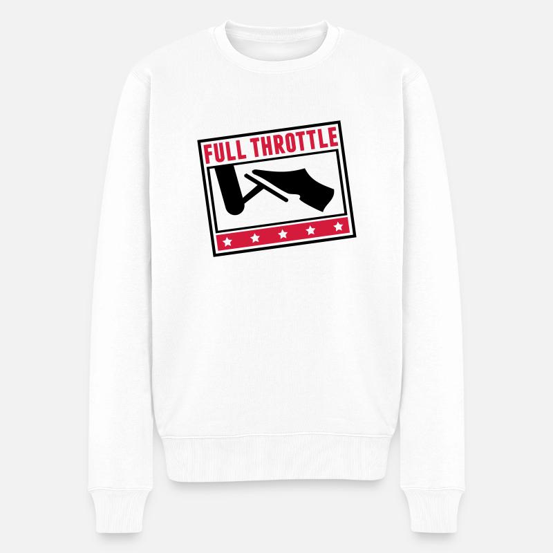 full_throttle_pi2 - Pull Premium bio Homme - blanc
