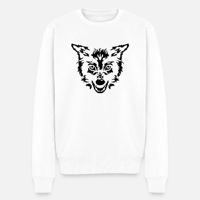 Loup - Pull Premium bio Homme - blanc