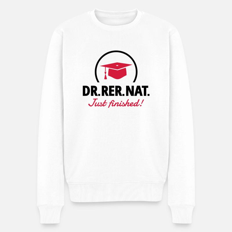 Doktor - Männer Premium Bio Pullover - Weiß