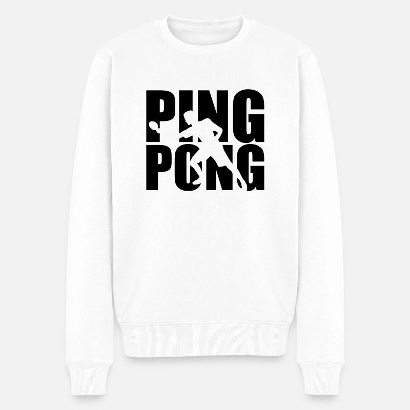Ping Pong - Pull Premium bio Homme - blanc