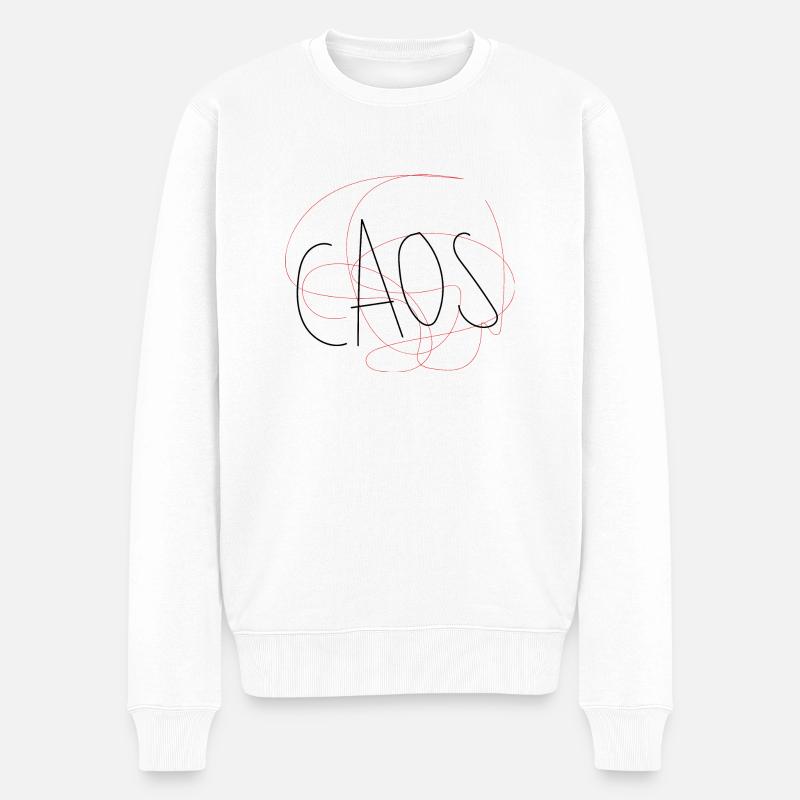 CHAOS - Pull Premium bio Homme - blanc