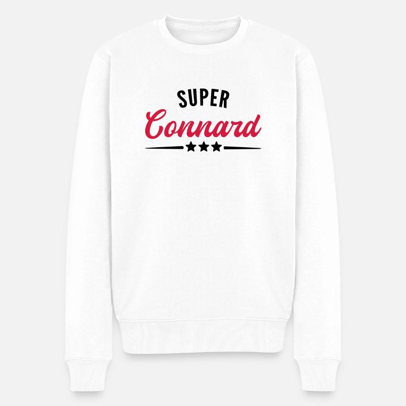 super connard - Pull Premium bio Homme - blanc