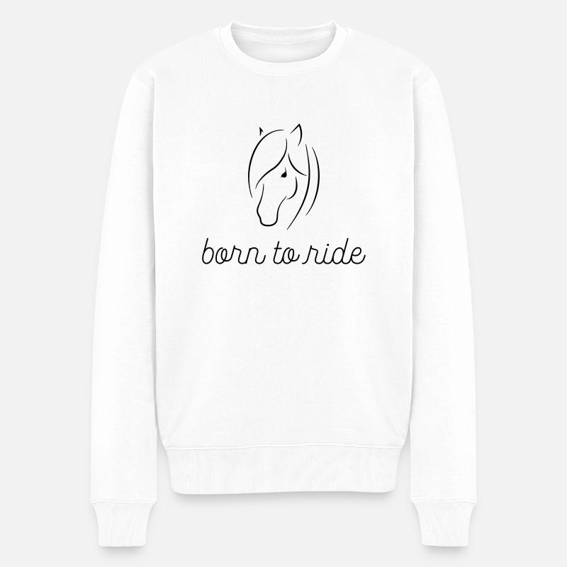 Cheval - Pull Premium bio Homme - blanc