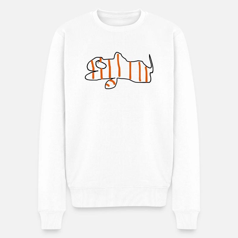 Clownfisch - Männer Premium Bio Pullover - Weiß