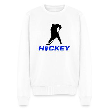 Joueurs de hockey sur glace - Pull Premium bio Homme - blanc - Devant - Thijin (182cm)