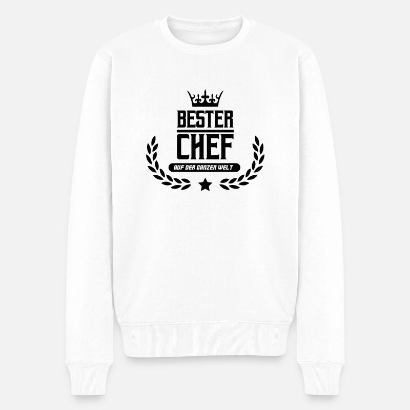 Meilleur chef du monde - Pull Premium bio Homme - blanc
