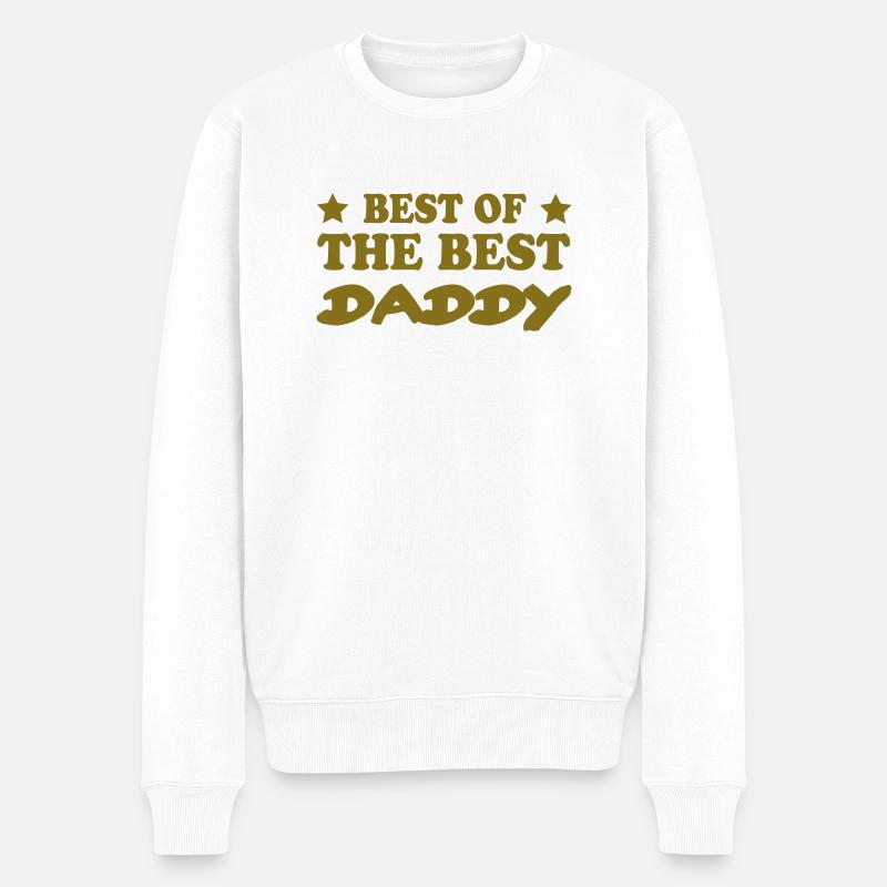 DADDY PAPA DAD - Pull Premium bio Homme - blanc