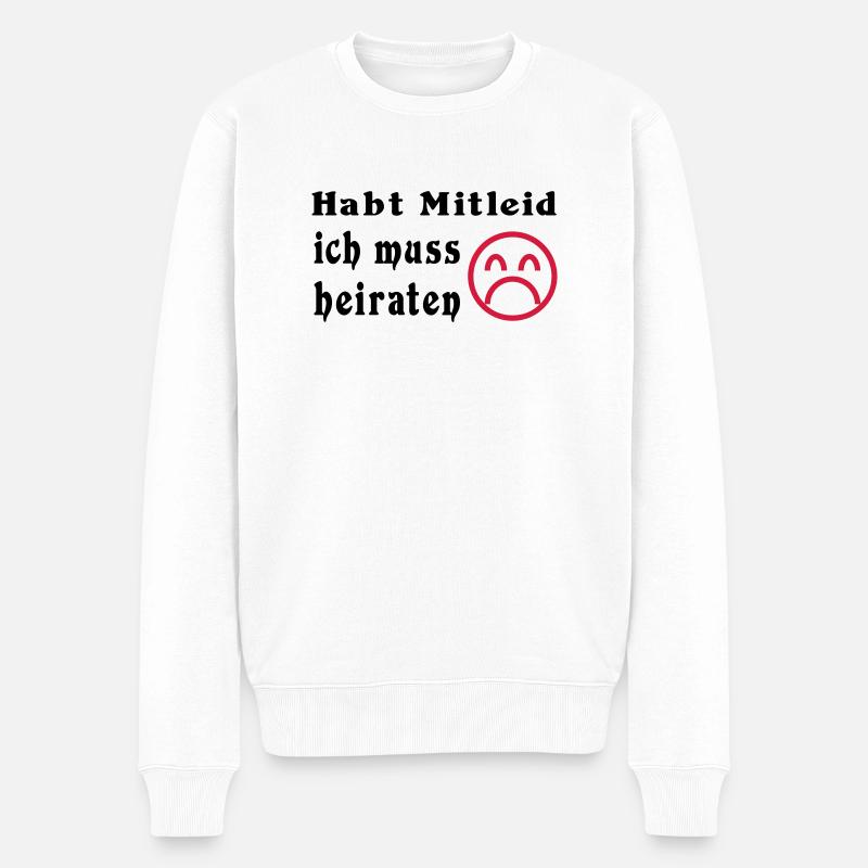 baccalauréat - Pull Premium bio Homme - blanc