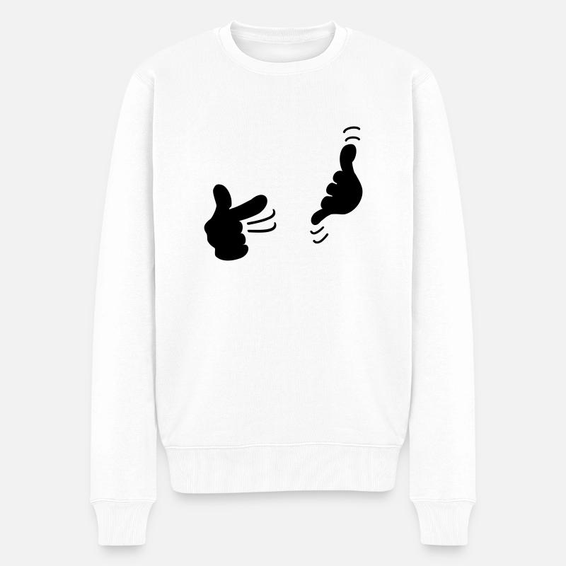 Appelez-moi / call me (1c) - Pull Premium bio Homme - blanc
