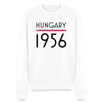 Hungary 1956 - Männer Premium Bio Pullover - Weiß - Vorne - Thijin (182cm)