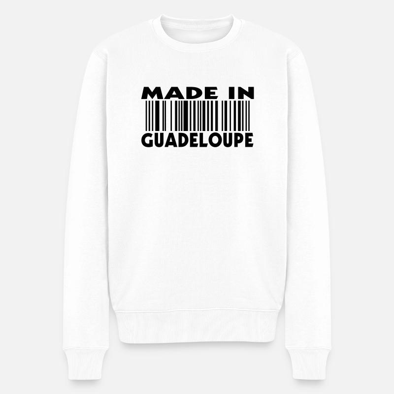 made in GUADELOUPE (1c) - Pull Premium bio Homme - blanc