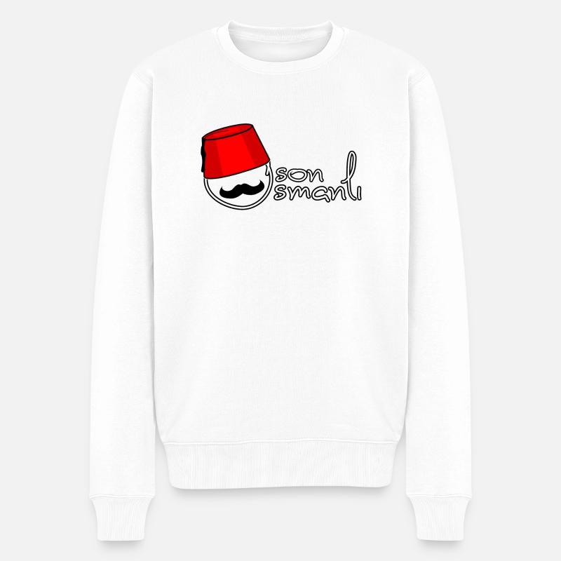 Osmanli - Männer Premium Bio Pullover - Weiß