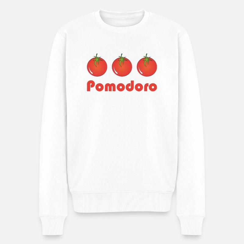 Pomodoro et trois tomates - Pull Premium bio Homme - blanc