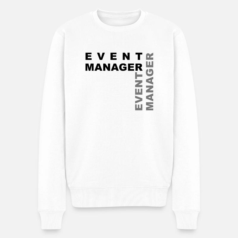 Eventmanager - V2 - Männer Premium Bio Pullover - Weiß