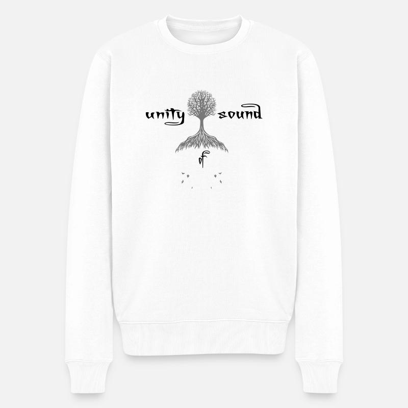 unity_three_2 - Männer Premium Bio Pullover - Weiß