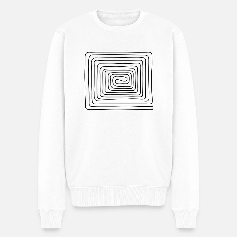 Chauffage _par_ le_ sol - Pull Premium bio Homme - blanc