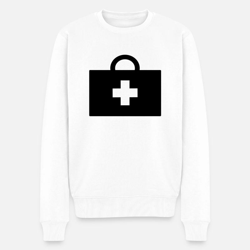arzt_koffer_01 - Pull Premium bio Homme - blanc