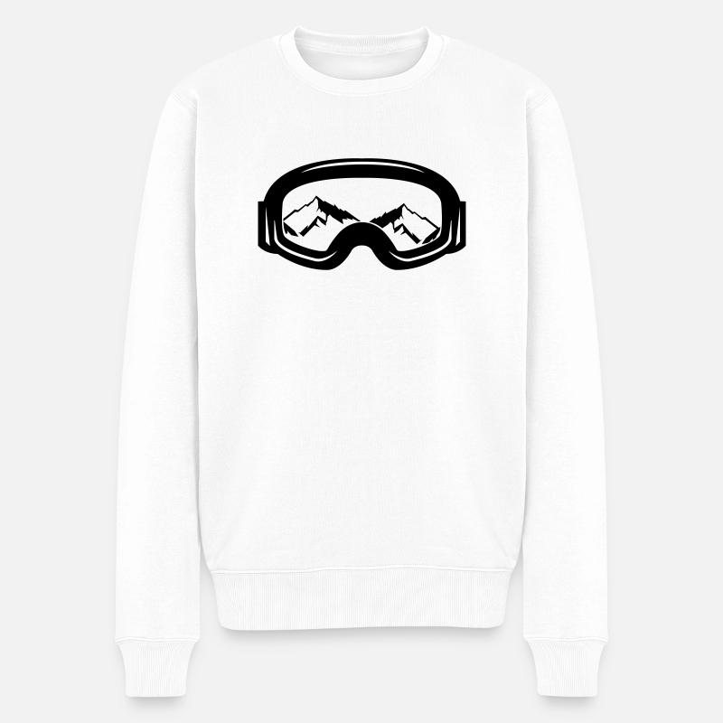 skibrille - Männer Premium Bio Pullover - Weiß