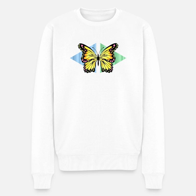 Papillon - Pull Premium bio Homme - blanc