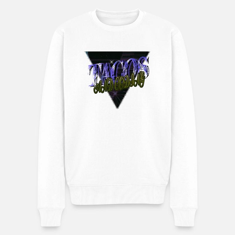 quote computer humour programming - Männer Premium Bio Pullover - Weiß