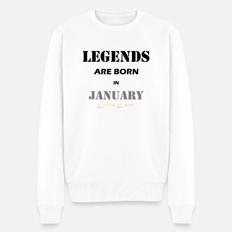 Janvier Legends Gift noir - Pull Premium bio Homme - blanc