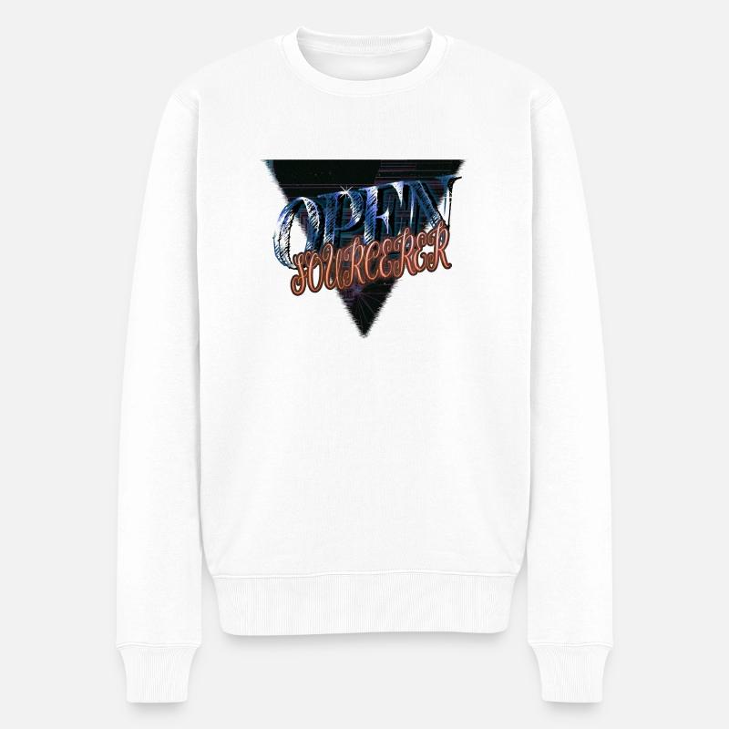 jokes computers computer science birthday - Männer Premium Bio Pullover - Weiß