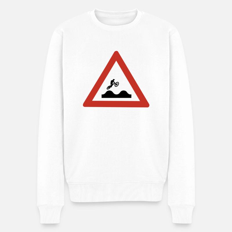MTB - Jump the bump - Männer Premium Bio Pullover - Weiß