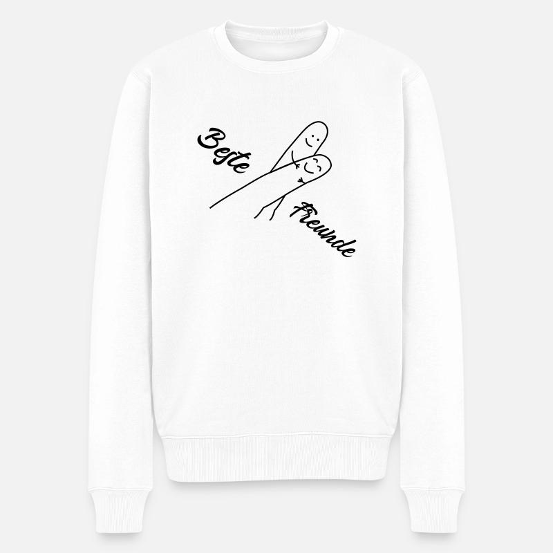 Meilleurs ami - Pull Premium bio Homme - blanc