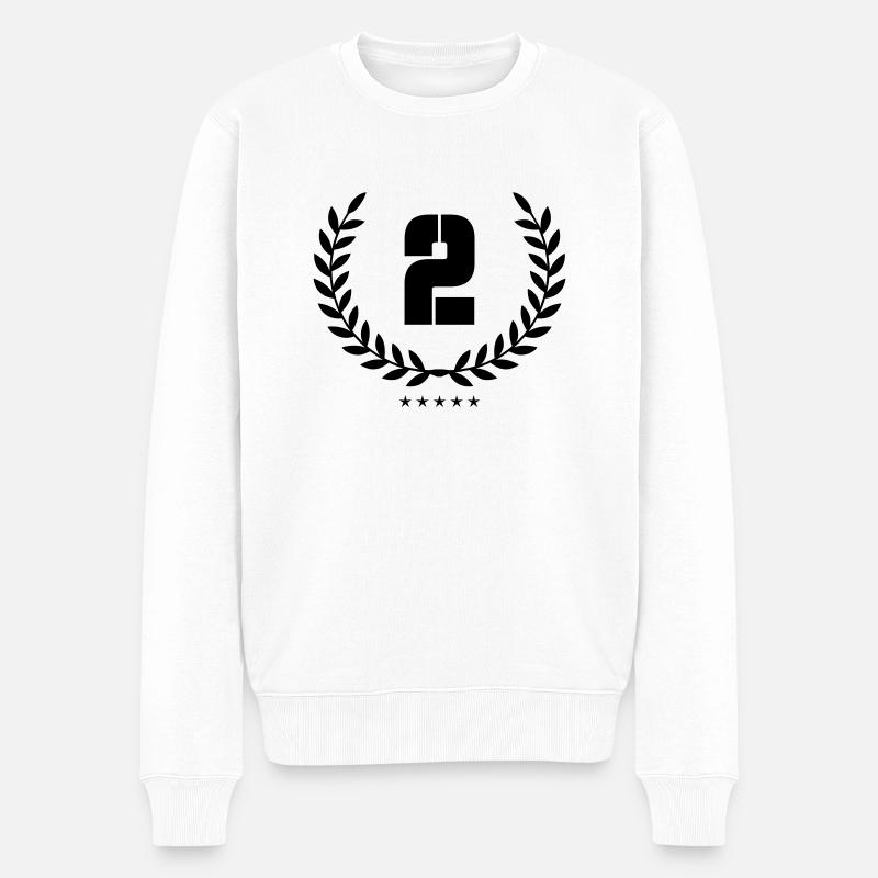 kranz 2 - Männer Premium Bio Pullover - Weiß