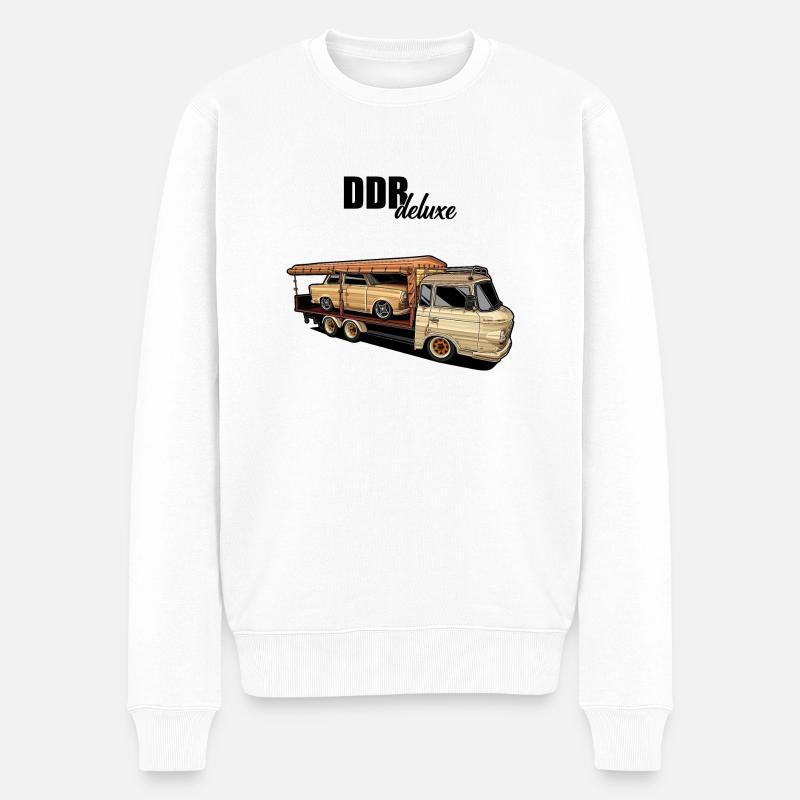 Barkas // Illustration - Pull Premium bio Homme - blanc