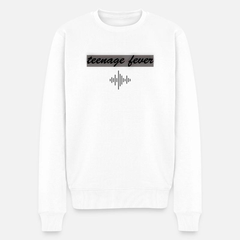 fièvre adolescente. 2.0 - Pull Premium bio Homme - blanc