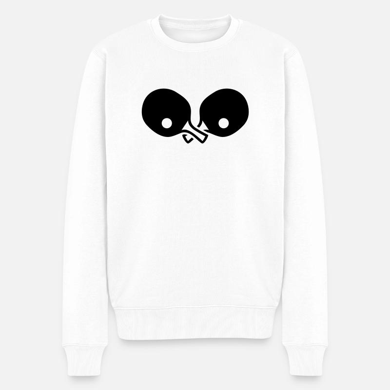 tennis de table - Pull Premium bio Homme - blanc