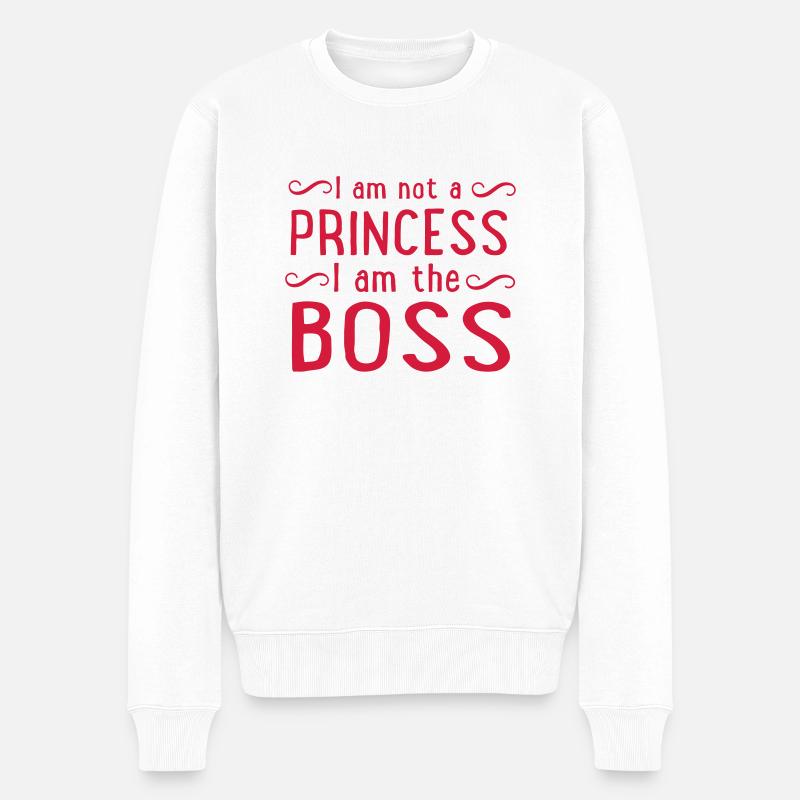 Boss - Männer Premium Bio Pullover - Weiß