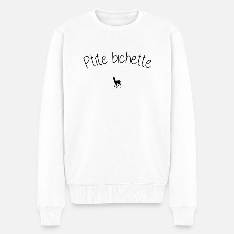 ptite bichette - Pull Premium bio Homme - blanc