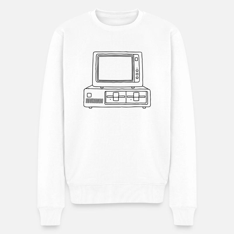 Ordinateur PC - Pull Premium bio Homme - blanc