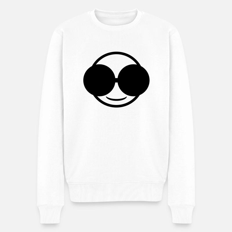 blind - Männer Premium Bio Pullover - Weiß