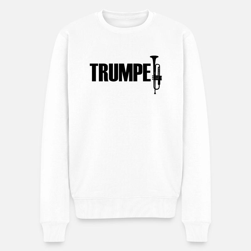 trumpet - Pull Premium bio Homme - blanc