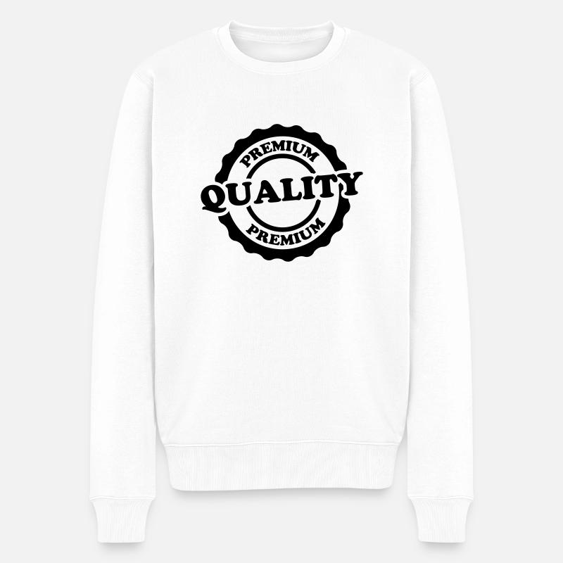 Cool Premium Quality Design - Pull Premium bio Homme - blanc