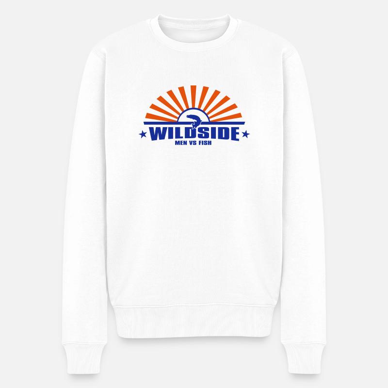 wildside_2c - Männer Premium Bio Pullover - Weiß