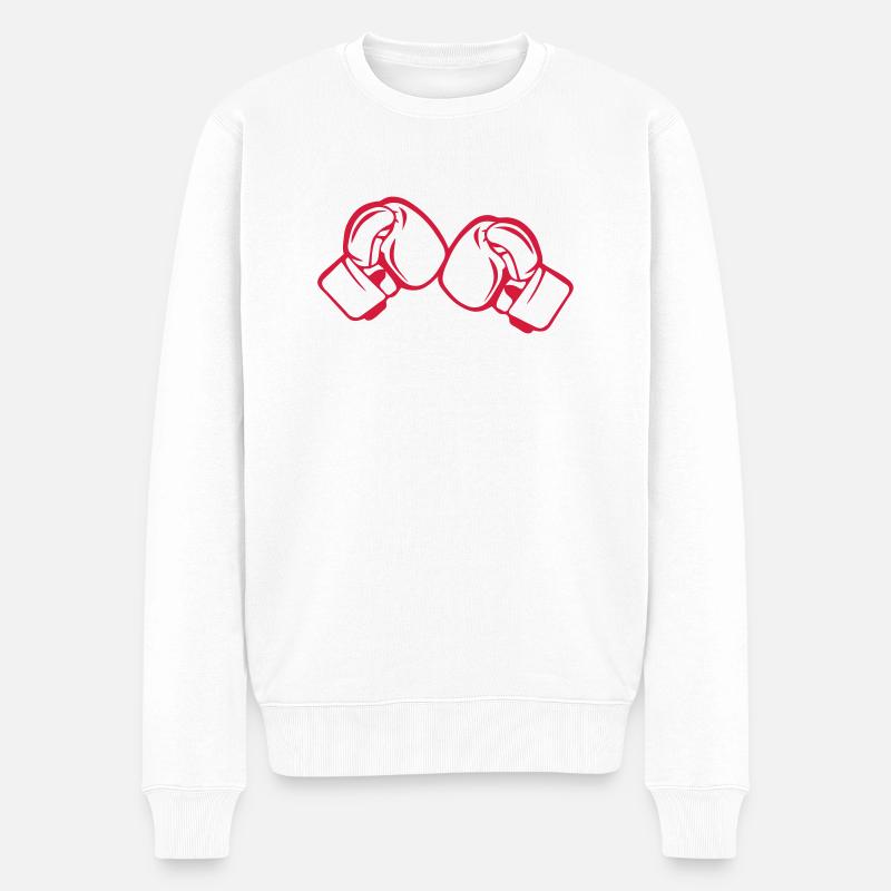 gant boxe 16 - Pull Premium bio Homme - blanc