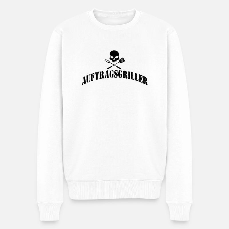 Auftragssgriller - Männer Premium Bio Pullover - Weiß