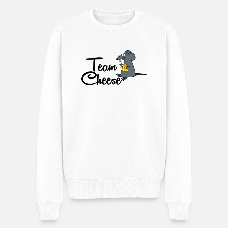 équipe fromage fromage souris - Pull Premium bio Homme - blanc