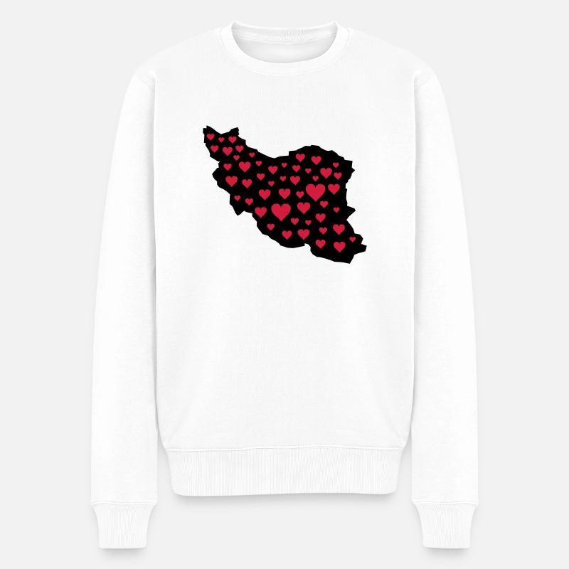 iran_liebe_02 - Pull Premium bio Homme - blanc