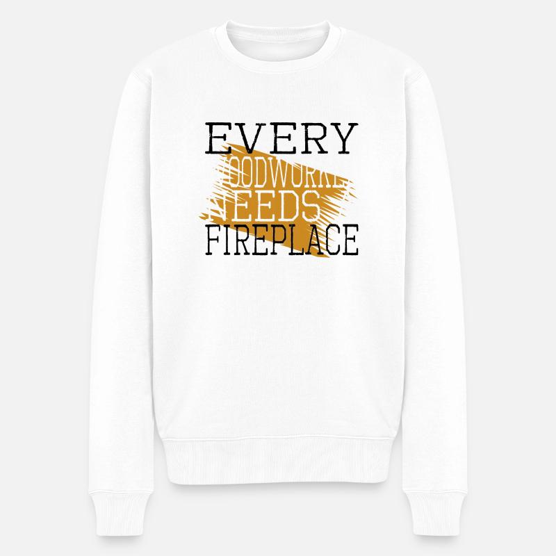 birthday bingo hall tshirts - Männer Premium Bio Pullover - Weiß