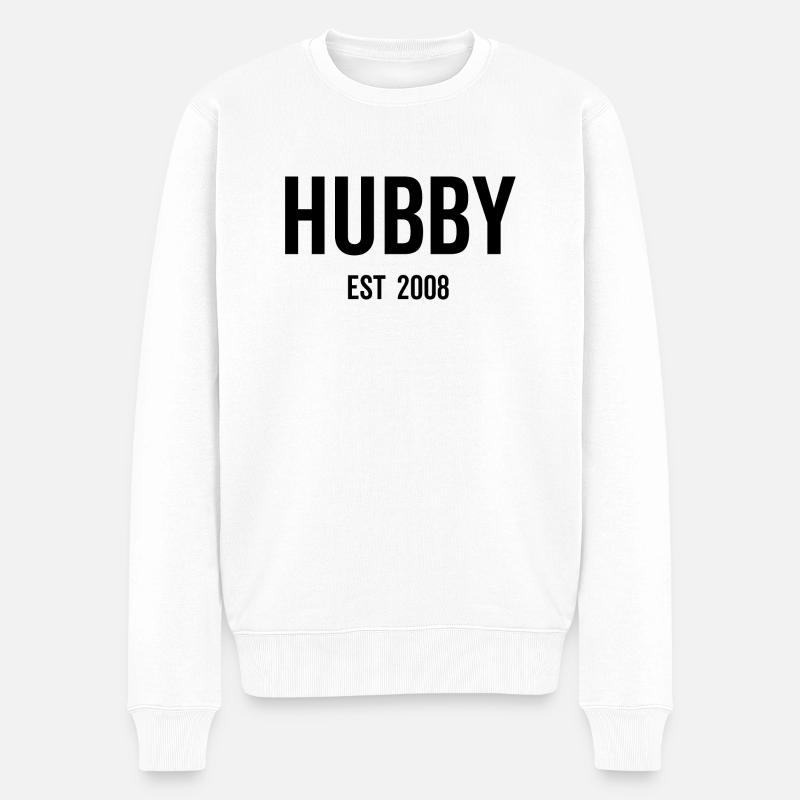 Hubby Est 2008 - Pull Premium bio Homme - blanc